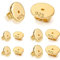 Ohrstecker Ohrring Verschlüsse Gold, 8 Stück Silber 925 Ohrstecker Ohrring Stopper Golden Ohrstopper Verschlüsse Sicher Ersatz für Pfosten, Schmetterlings Verschlüsse Ohrsteck Gold Schmuckherstellung
