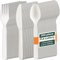 HAAGO - 360 Piece Cutlery Set - Reusable, Dishwasher Safe Heavy Duty Cutlery for Parties, Weddings, Events, for Hot & Cold Food - White