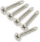 Cauldham Satin Nickel Wood Screws #9 x 1-1/2 Inch for Door Hinges - 25 Pack