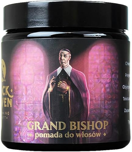 Slickhaven Grand Bishop Haarpomade 60ml / 120ml – Fruchtig-Orientalischer Duft – Handgefertigte Qualität, wasserbasiert, starker Halt, restylbar (120 ml)
