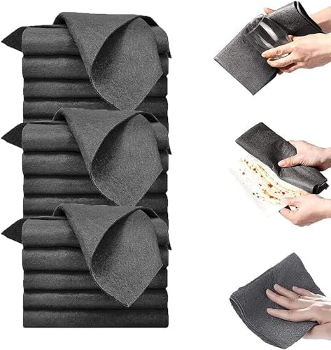 Pnedeodm Sparklean Streak Free Microfiber Magic Cleaning Wipes, Homezo Magic Cleaning Cloth, Myhomepleasure Cleaning Cloths, Thickened Magic Cleaning Cloth, Straseapoit Streak Free Cleaning Rag (15)
