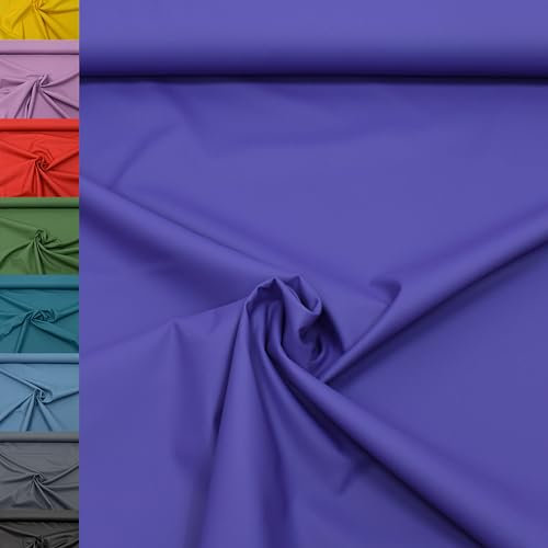 MAGAM-Stoffe Heike Regen Regenbekleidung-Stoff uni Meterware 50cm (04. Lila)
