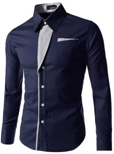 Weißes Hemd Herren Regular Fit Bügelfrei Mit Geradem Schnitt Businesshemden Und Freizeithemden Für Männer Anzug Hemd Business Slim Fit Langarm Herrenhemd Stretch Langarm Hemd Modische Casual