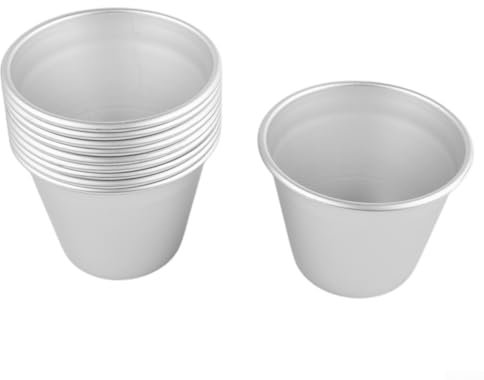 20 Stück antihaftbeschichtete Puddingformen, Aluminium-Cupcake-Form, antihaftbeschichtet, Muffins, Pudding, Wiederverwendbare Backformen