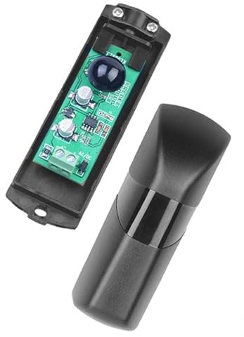 Arcets Fotocélulas universales orientables 180° para puerta automática puerta garaje AC/DC 12-24 V impermeable infrarrojos modulada de pared protección electromagnética y filtro solar