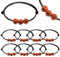 AFCJLTO 10-teiliges Sport Charm Armband-Set Basketball-Perlen - verstellbar für Kinder, Jungen und Männer, Ideal als Inspirationsquelle und als tolles Geschenk auf Sport-Partys