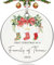 Weihnachtsschmuck 2024, Our First Christmas As A Family of Three Ornament, einzigartiges Keramik-Geschenk für Paare, Mutter, Vater, Neugeborene, Mädchen, Jungen, Weihnachtsbaumschmuck