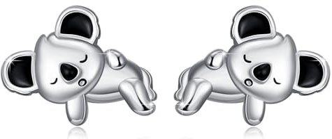 Koala Ohrringe 925 Sterling Silber Koala Ohrstecker Koala Bär Ohrringe Koala Schmuck Geschenke für Frauen Sterling Silber