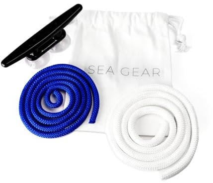 SEA GEAR Knoten-Übungsset Bootsführerschein – Bootsprüfung SBF See & Binnen, SKS, Bodenseeschifferpatent