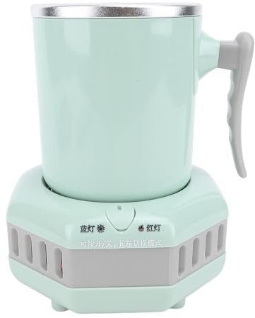 Schnellkühlender Heizbecher, 420 Ml, Automatische Abschaltung, Elektrischer Tassenkühler und Wärmer, Tragbarer Getränkekühlschrank mit Anti-Rutsch-Pad für Home-Office-Partys