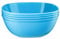 HOMESHOPA Plastic Square Cereal Bowls, Party Serving Bowls, Reusable Tableware, Unbreakable, Microwave, Dishwasher & Freezer Safe (Blue, 4 Pack Bowls)