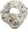 J26 Blumen Mandala Farbverlauf Kreis Seide Sommer Loop Verlauf Regenbogen Rainbow Silk Uni Rundschal Schlauchschal Stola Schal leicht 2025 Neu (KreisB Khaki)