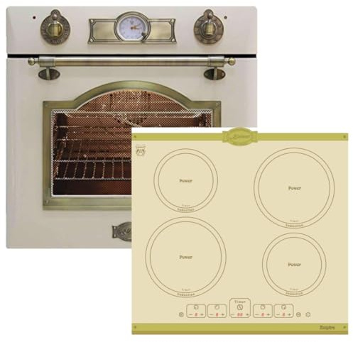 Kaiser Set forno EH 6355 ElfEm+KCT 6195 IElfEm, forno da incasso retrò, 8 funzioni, piano cottura a induzione, 60 cm