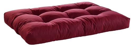 Bodyprotect Palettenkissen 120x80x12cm, Sitzkissen für Paletten, Rot | Indoor & Outdoor, Kissen aus hochwertigem Möbelstoff, Loungekissen für Gartenmöbel & Sofa, Made in EU, OEKO-TEX