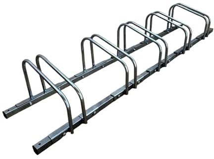 SCHULTE Regalwelt Fahrradparkständer, für 5 Stellplätze | ca. 137x26x37 cm (LxHxB), modular, verzinkt