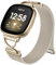 Charlam Metallarmband Kompatibel mit Fitbit Versa 4 Armband, Versa 3 Armbänder für Damen, Magnetisch Verstellbares Edelstahl Ersatzarmband für Fitbit Sense, Sense 2 Armband, ChampagnerGold