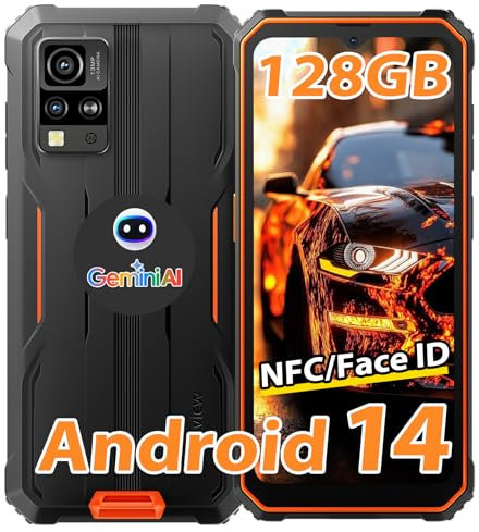 Blackview BV4800Pro Rugged Smartphone, 12GB+128GB/2TB Espandibile, Octa-Core, Telefono Indistruttibile Cellulare Robusto, 6.56 HD+ 16MP+8MP, 5180mAh, Sensore Impronte/NFC/OTG/GPS/IP69K/3 Slot/