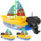 Kisangel Lot De 3 Voiliers À Remonter pour Enfants Jouets De Bain pour Bébés Jouets De Piscine Bateau De pour Tout-Petits De Bain pour Bébé De Voilier De Bateau Aquatique en