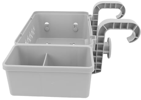 Sxhlseller Panier de Rangement de Piscine, Pratiquement Au-Dessus du Sol (Grey)