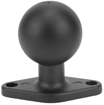 Fabater 1.5 Ball Mount with Aluminum Alloy Diamond Plate, Universal Electronic Device Mounting Ball Base with AMPS Holes compatible with RAM MOUNT 1 B Size Ball Double Socket Arms