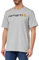 Carhartt Men's Relaxed Fit Heavyweight Short-Sleeve Logo Graphic T-Shirt, Heather Grey, XXL