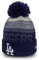 New Era MLB ON-Field Fleece Winter Mütze - LA Dodgers