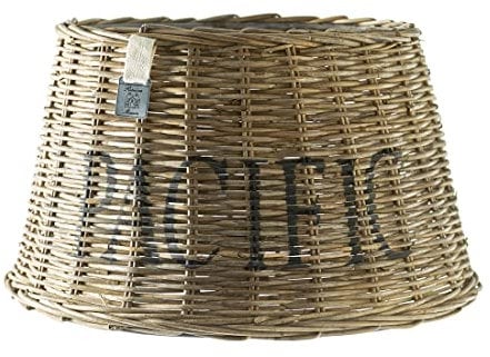 Riviera Maison Lampenschirm Rattan, Leuchtenschirm rund konisch für Tischlampe, Stehlampe, Ersatzlampenschirm, handgemacht - Pacific Lampshade - Natur - (ØxH) 40x23