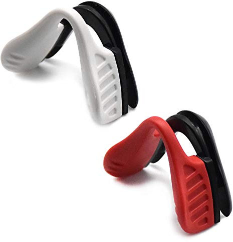 SOODASE Rot/Weiß Ersatz-Nasenpads aus Gummi für Oakley M2 Sonnenbrillen