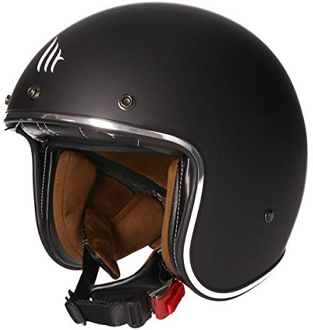 MT Le Mans II · Jet-Helm · Motorrad-Helm Roller-Helm Scooter-Helm Bobber Mofa-Helm Chopper Retro Cruiser Vintage Pilot Biker (Matt Schwarz, XXL)