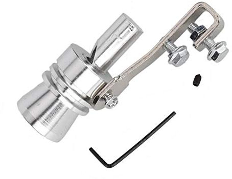 Turbo Sound Simulr While, Trompetentyp Universal-Auspuffrohr Druckbegrenzunventil Aluminiumlegierung Simulr While Sound(XL)