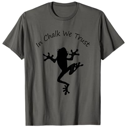 Bouldern mit Frosch Geschenk T-Shirt
