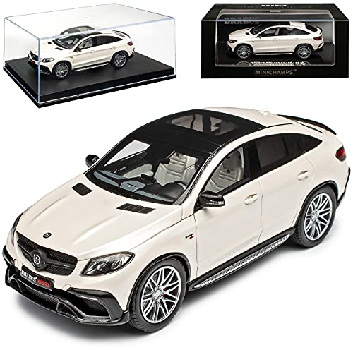 Mercedes-B GLE 63S AMG C292 Bra-Bus 850 Weiss 2015-2019 1/43 Minichamps Modell Auto mit individiuellem Wunschkennzeichen
