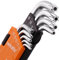 MIVOS Juego de 9 llaves Torx con Estrella T10-T50 / Juego de llaves Acodadas Largas/Kit de Torx Acodadas en el Soporte/Acero Cromado Vanadio/Dureza: 52-56