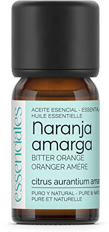Essenciales - Aceite Esencial de Naranja Amarga, 100% Puro, 10 ml | Aceite Esencial Citrus aurantium amara