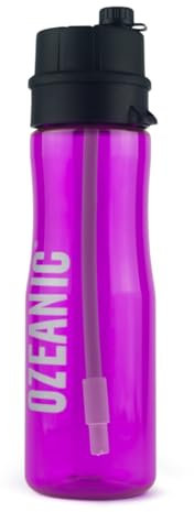 Ozeanic - EcoBottle 2.0 | Botella Purificadora de agua Reutilizable. Elimina virus y bacterias 750ml | Ozonizador de agua | Generador de ozono |Botella de Agua Deporte | Rosa | NUEVO MODELO