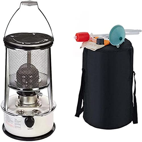 WZFANJIJ Poêle À Pétrole pour Pièces Intérieures, Chauffage Mobile sans Électricité À L'intérieur, Chauffage Au Pétrole, Poêle À Pétrole Portable pour Chauffage De Tente Intérieure,White6L