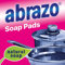 abrazo Seifenpads zum Abwaschen, 15 Stück, Mehrzweck-Stahlwolle-Schwämme mit Seife für die tägliche Reinigung, Kratzfest, biologisch abbaubarer Entfetter
