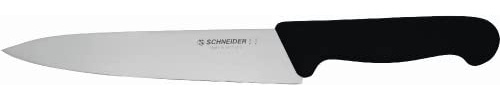 Schneider Kochmesser, Schwarz, Schmale Klinge 18cm