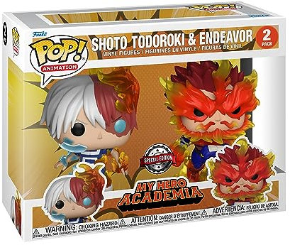 Funko Pop! Animation: My Hero Academia (MHA) - (MHA) 2 Pack - Endeavor & Todoroki &Todoroki - Collectable Vinyl Figure - Gift Idea - Official Merchandise - Toys for Kids & Adults - Anime Fans