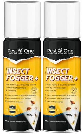 Insect Fogger for Fleas Bed Bug, Flies, Moths Bomb Fogger kill all One shot insects killer aerosol Insecto Pro Formula 150ml (Pack of 2) – HSE 11045