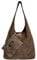 Modarno Wildledertasche für Damen, Umhängetasche, Umhängetasche, Handtasche, Handtasche, Handtasche, Dunkles Taupe