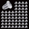 zoerbufan 200 Pezzi Chiusure per Orecchini Universale, Ferma Orecchini in Silicone Trasparenti per Orecchini Gioielli DIY（4 * 5mm)