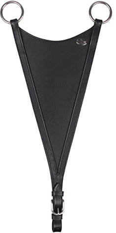 QHP Martingal-Gabel Geschlossen Leder (Vollblut, schwarz)
