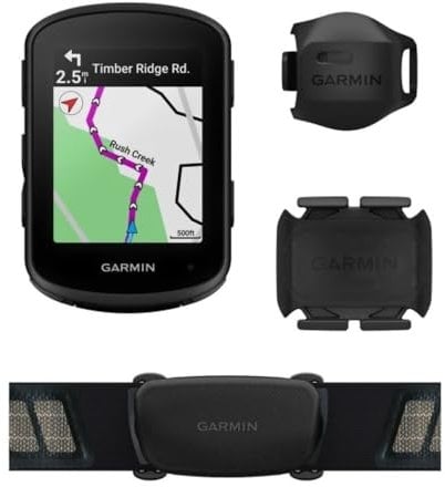 Garmin Edge 840 Bundle, Computer da ciclismo GPS compatto con touchscreen e pulsanti, coaching adattivo mirato e altro ancora - Il pacchetto include sensore di velocità, sensore di cadenza e HRM-Dual