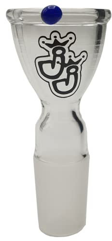 Jelly Joker HQ Bong Köpfe Auswahl 18,8mm & 14,5mm Schliff Zylinder Trichter Stufen Kopf + passendes Black Leaf Edelstahlsieb inkludiert (Standartkopf K1 mit 1 Sieb, 18.8mm)