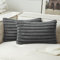 MIULEE Plüsch Samt Kissenbezug Kissenbezüge Kunstpelz weich Moderne Sofakissen Dekokissen Glatter Reißverschluss Waschbar Dekokissen Kissenhülle für Wohnzimmer Schlafzimmer Sofa 2er Set 30x50 cm Grau