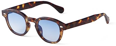 ADEWU Klassische Sonnenbrille Quadratisch Klein Retro Brille UV400 Unisex Vollrand Herren Damen