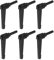 QUARKZMAN 6uds Ajustable Sujeción Palanca Manijas M6 x 20mm Macho Rosca Perno Perillas Giratorio Tornillo Bloqueo Rápida Liberación Trinquete Pulsador Botón Mango, Negro