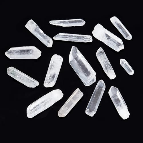 AHADEMAKER - Cristal de cuarzo natural áspero, cristal de cuarzo transparente multiaspecto, 0.75 ~ 1.93 pulgadas, piedras de cuarzo transparente natural para decoración del hogar, terapia de