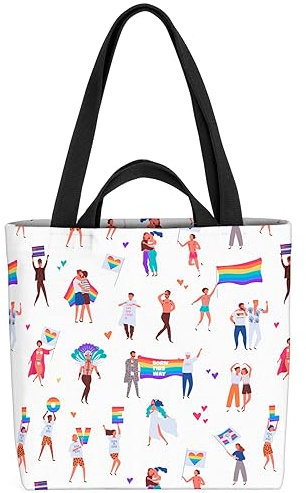 VOID Love Pride People Tasche 33x33x14cm,15l Einkaufs-Beutel Shopper Einkaufs-Tasche Bag